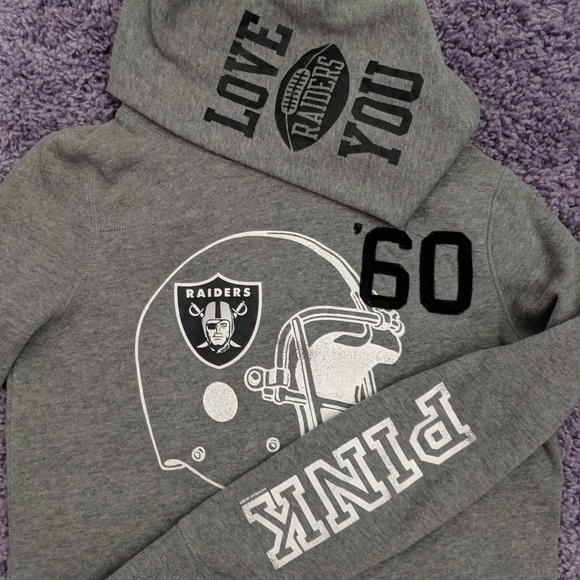 Pink Victorias Secret Raiders Hoodie 